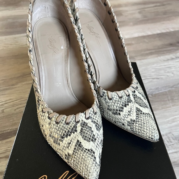 Donald J. Pliner Snake Print Pump With Silver - Picture 2 of 9